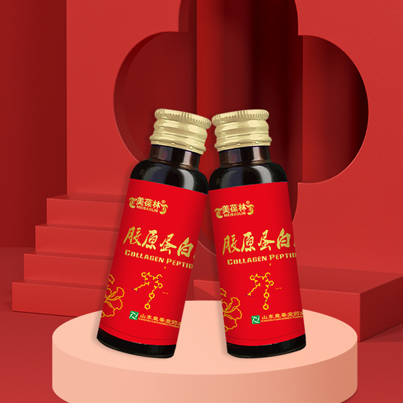 膠原蛋白肽植物飲品女性美容護理小分子肽液飲一站式貼牌定制