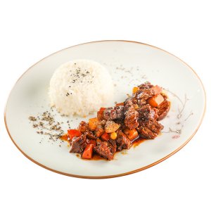 黑椒牛肉200g蓋飯快餐料理包OEM代加工